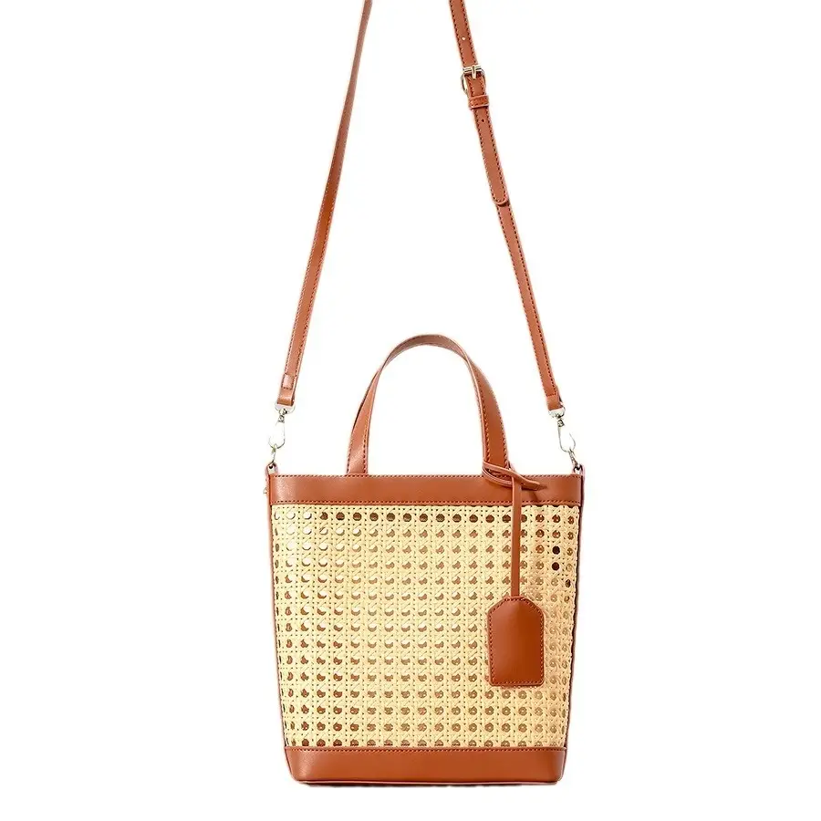 Women's Handheld Handwoven RattanStraw Bag