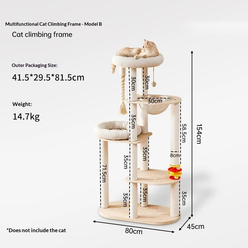 Personalized Integrated Cat House Climbing Frame 6