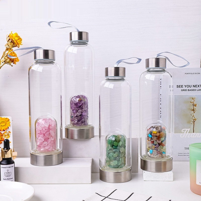Natural Crystal Gravel Energy Water Cup