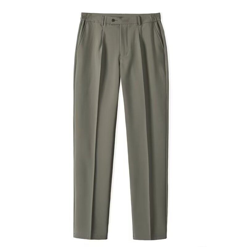Students' Solid-Colored Casual Dress Pants