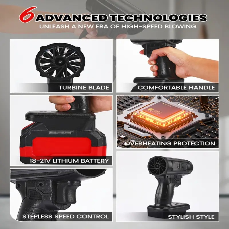 Lithium-battery High-power Turbo Blaster Fan 4