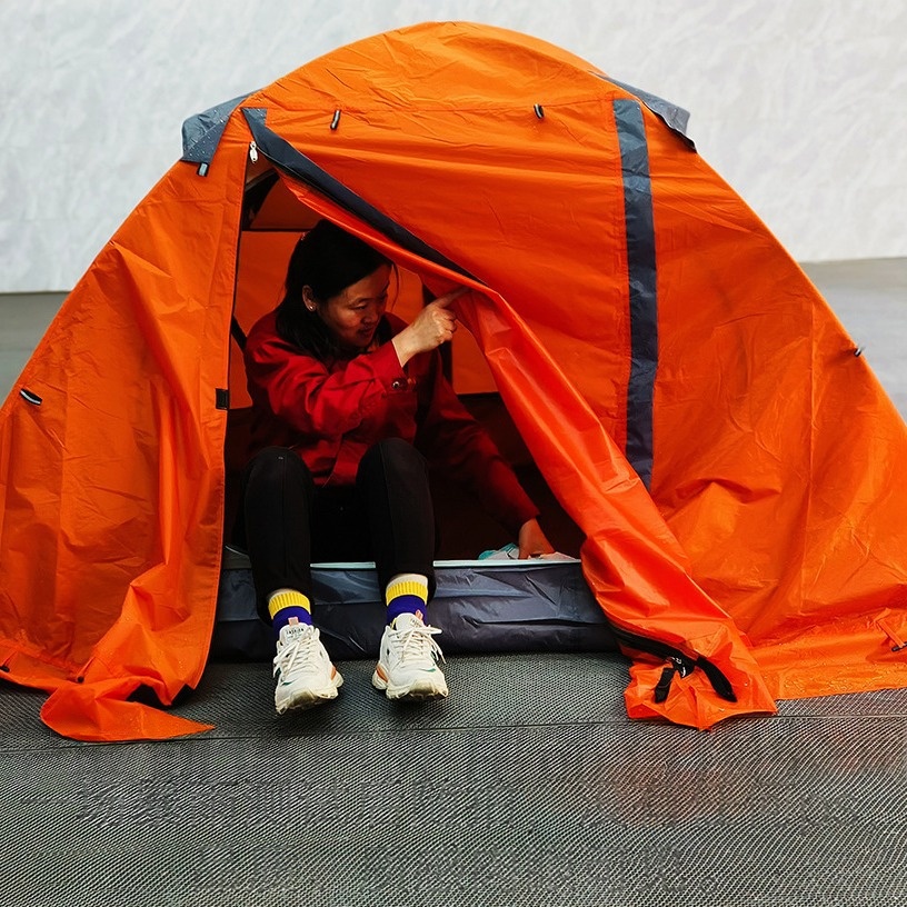 Outdoor Double-layered Thickened Tent For 3-4 People Rainproof Camping 13