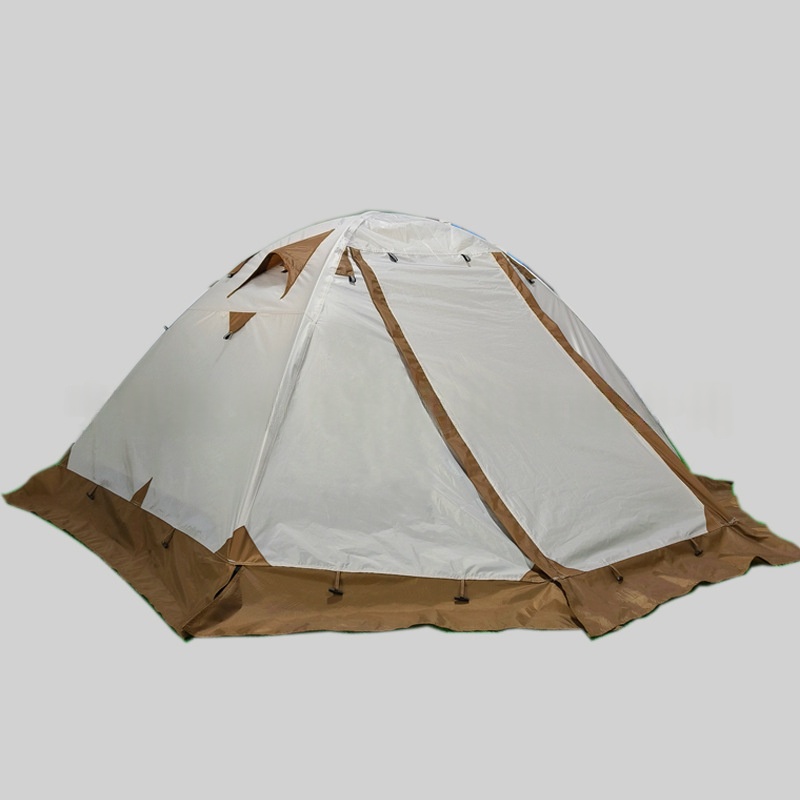 Outdoor Double-layered Thickened Tent For 3-4 People Rainproof Camping 8