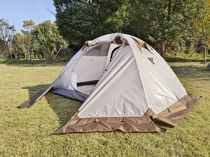 Outdoor Double-layered Thickened Tent For 3-4 People Rainproof Camping 11