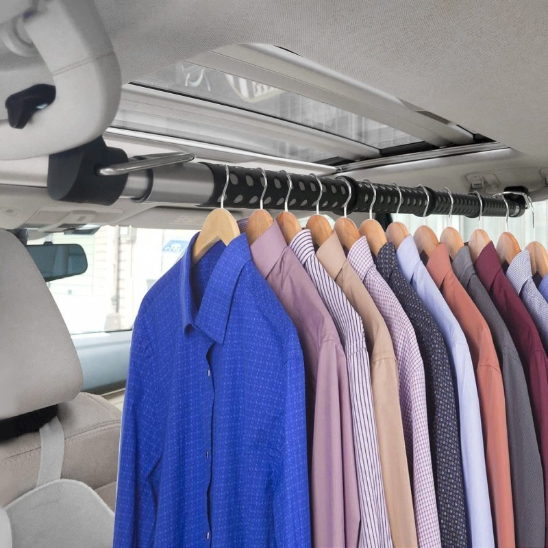 Trunk-retractable Metal Car Clothes Hangercar Drying Rack