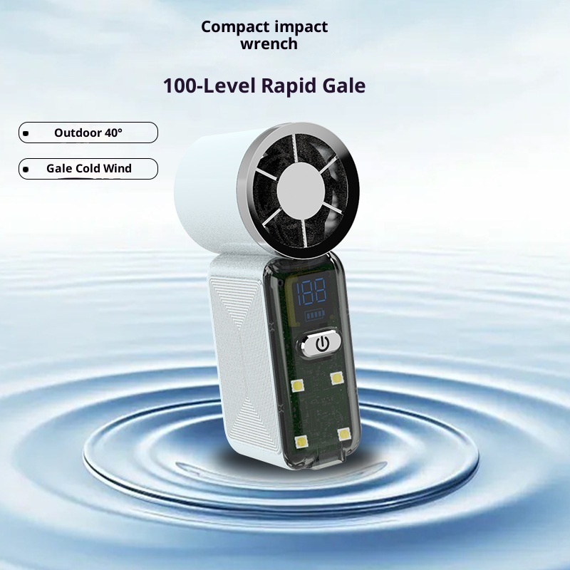 High-Speed Mini Handheld Fan USB Rechargeable 4