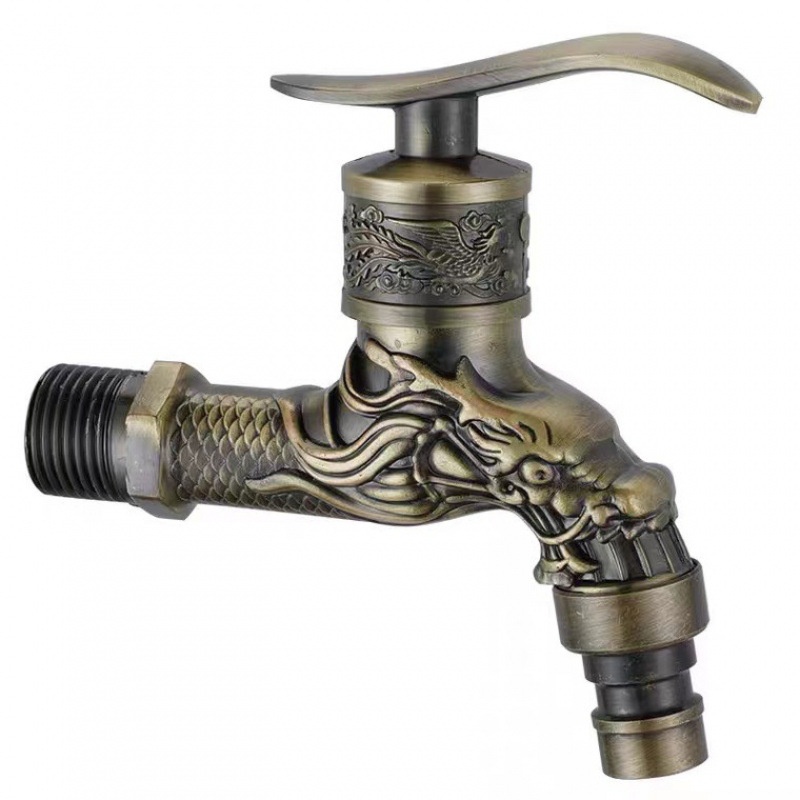 Zinc Alloy Antique-Style Single-Cold In-Wall Retro Faucet 4