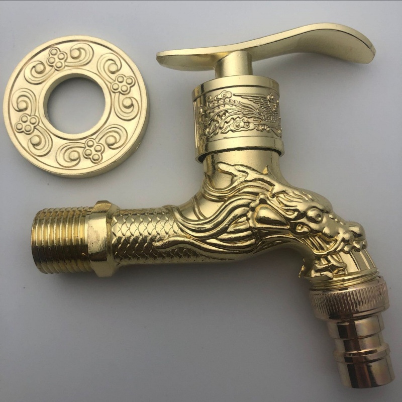 Zinc Alloy Antique-Style Single-Cold In-Wall Retro Faucet 6