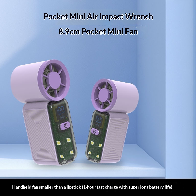 High-Speed Mini Handheld Fan USB Rechargeable 7
