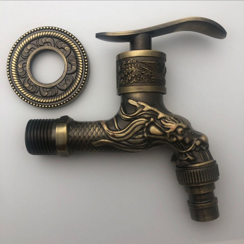 Zinc Alloy Antique-Style Single-Cold In-Wall Retro Faucet 5