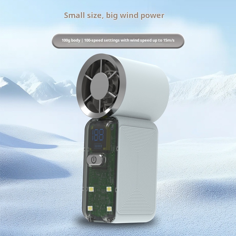 High-Speed Mini Handheld Fan USB Rechargeable 2