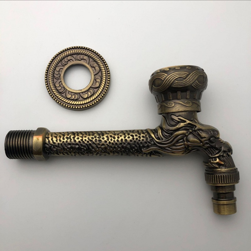 Zinc Alloy Antique-Style Single-Cold In-Wall Retro Faucet 9