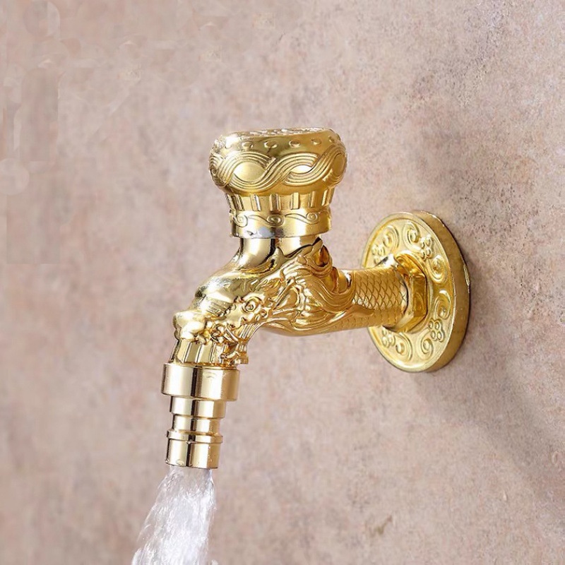 Zinc Alloy Antique-Style Single-Cold In-Wall Retro Faucet 2