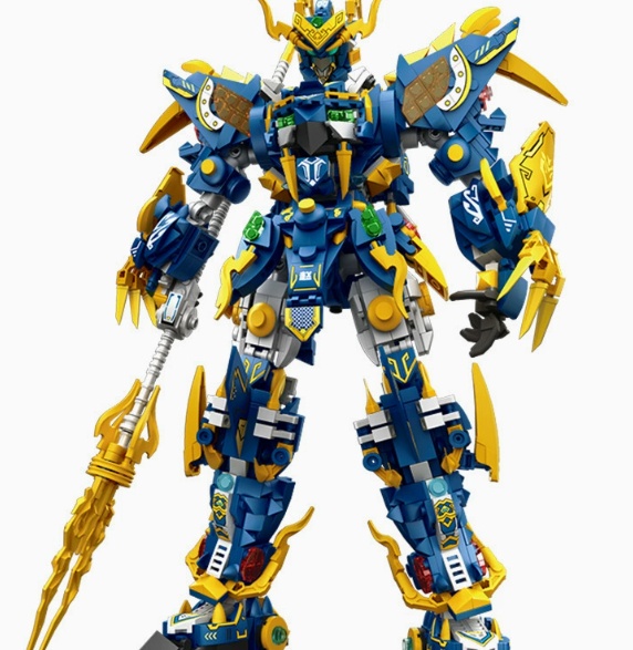 Extra-Large Mecha Boy Building Block Toy Puzzle