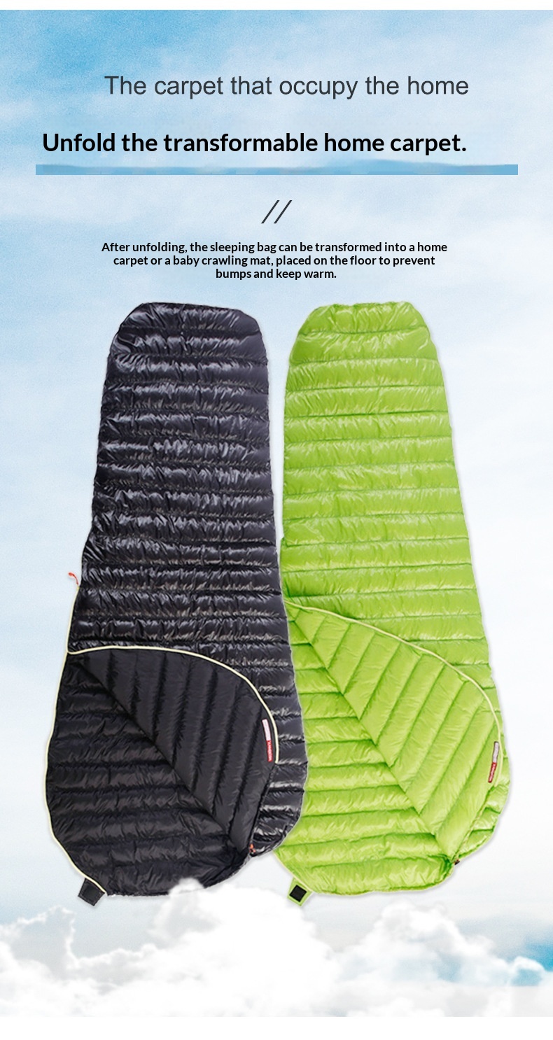 Outdoor Camping Hiking White Goose Down Sleeping Bag 5