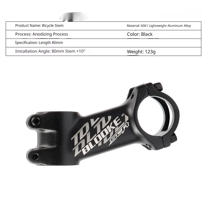 Mountain Bike Flat Handlebar Stem And Headset