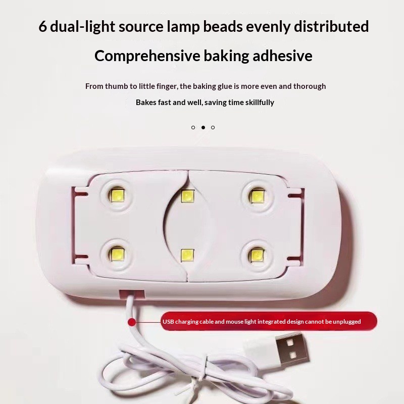 Mini Mouse Nail Lamp Handheld Foldable UVLED Curing Machine For Drying 9