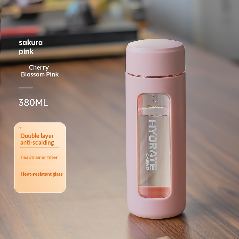 High-borosilicate Glass Cup Instagram-style High-appearance Water Bottle