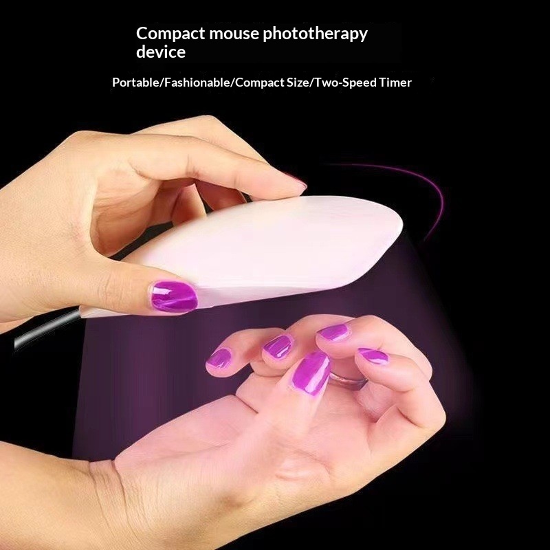 Mini Mouse Nail Lamp Handheld Foldable UVLED Curing Machine For Drying 8