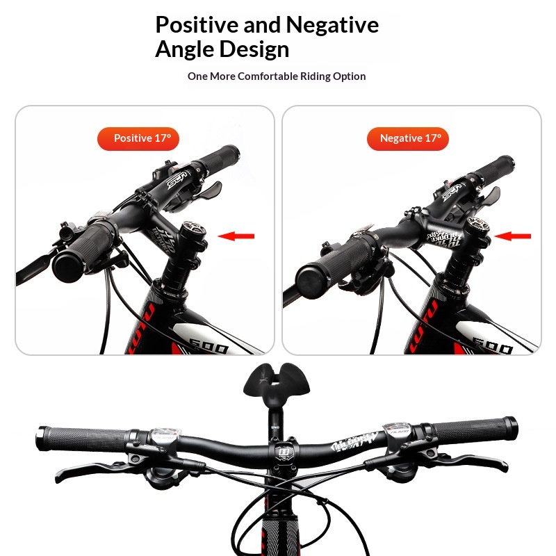 Mountain Bike Flat Handlebar Stem And Headset