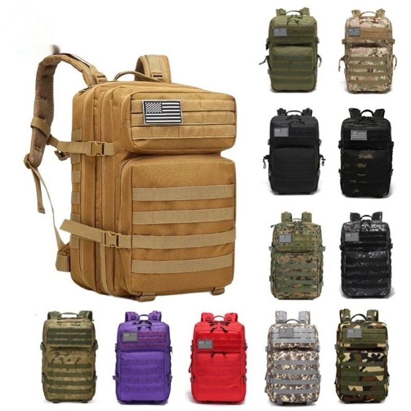 Outdoor 45L Tactical Backpack Hiking Mens And Womens Shoulder Bag 3