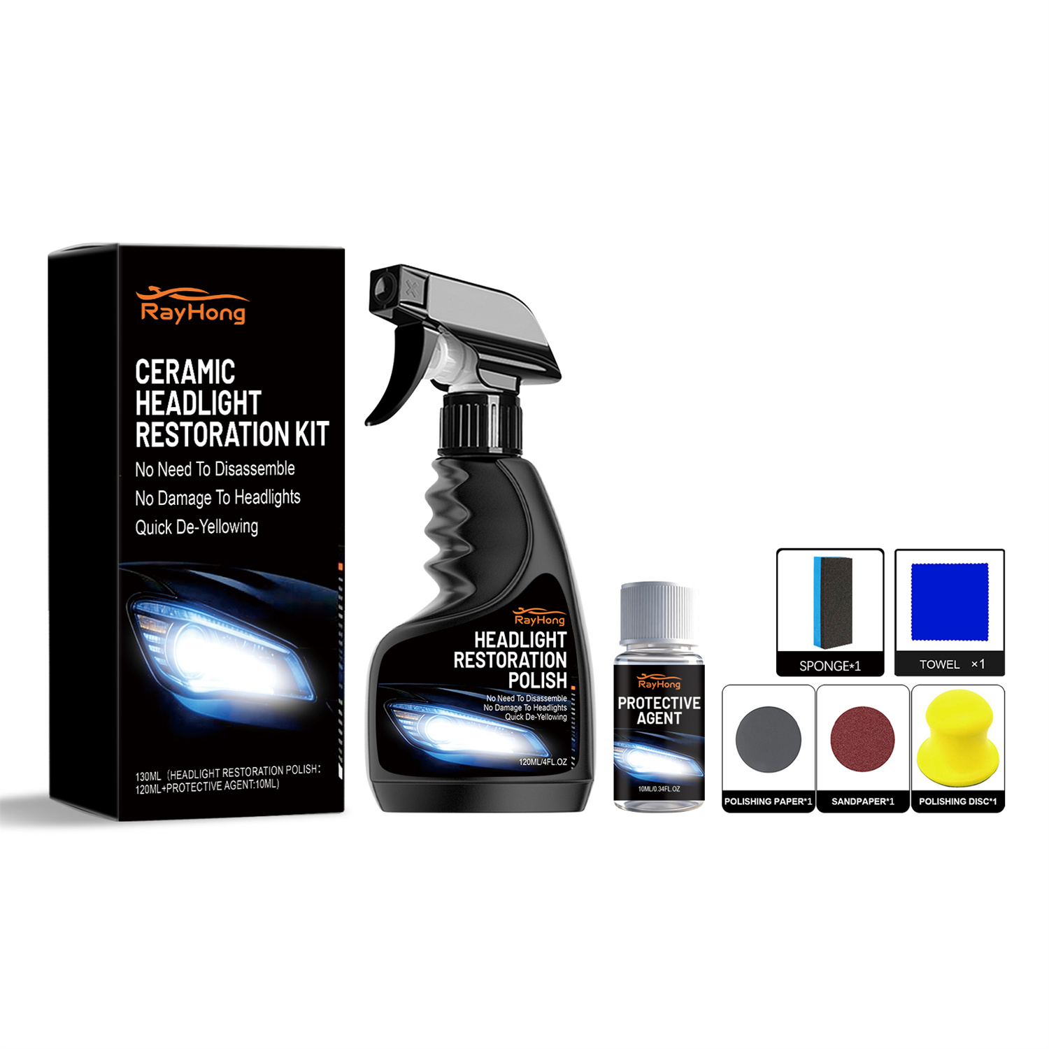 Ceramic Headlight Restoration Kit