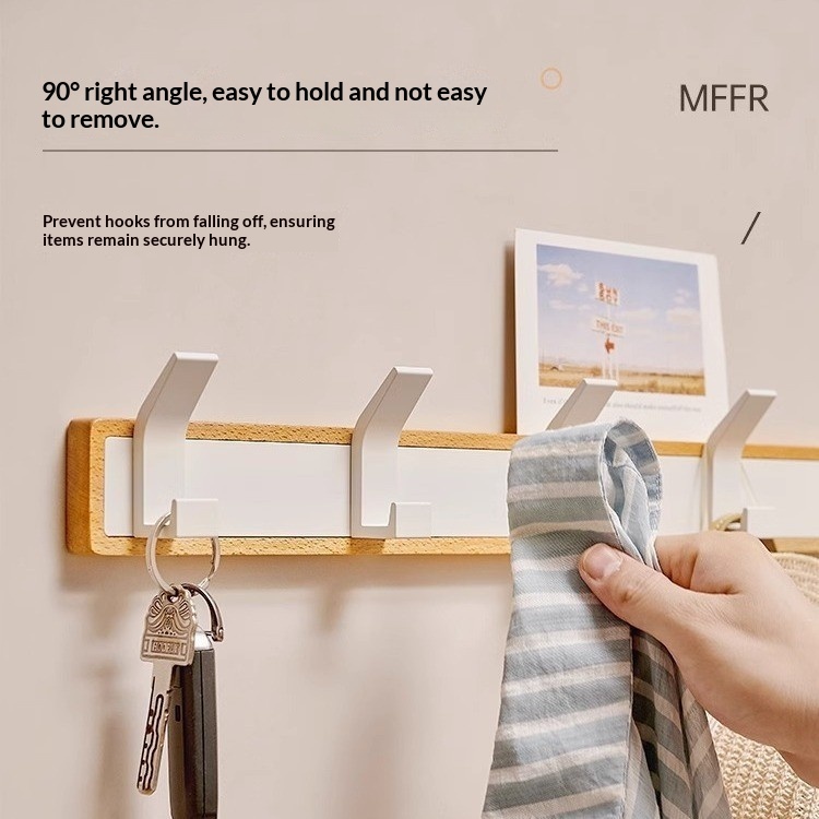 Rustic-style Cream-white Bathroom Towel Hook 4