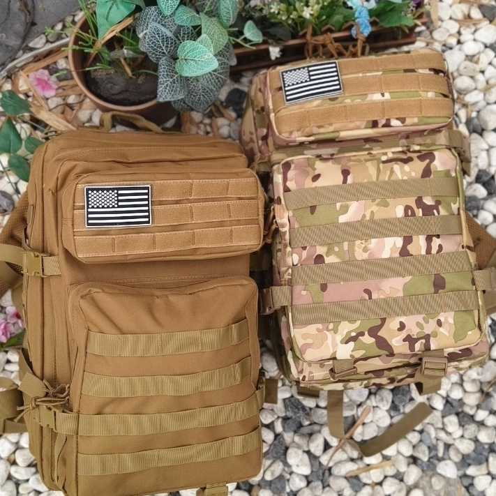 Outdoor 45L Tactical Backpack Hiking Mens And Womens Shoulder Bag