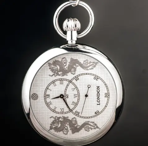 Automatic Movement Three-hand Mechanical Pocket Watch