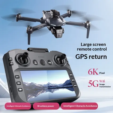 XT606 Remote-Controlled Drone with Screen GPS and HD Camera