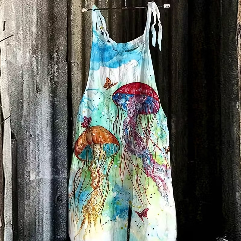 3D-printed Suspender Casual Pants Suspender Overalls