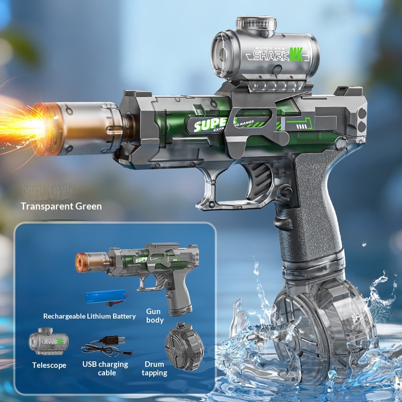 Aurora Green Snake Little Ice Mouse Electric Water Gun Toy 5