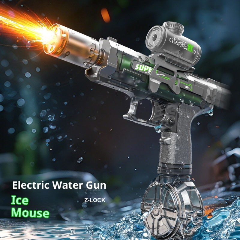 Aurora Green Snake Little Ice Mouse Electric Water Gun Toy 3
