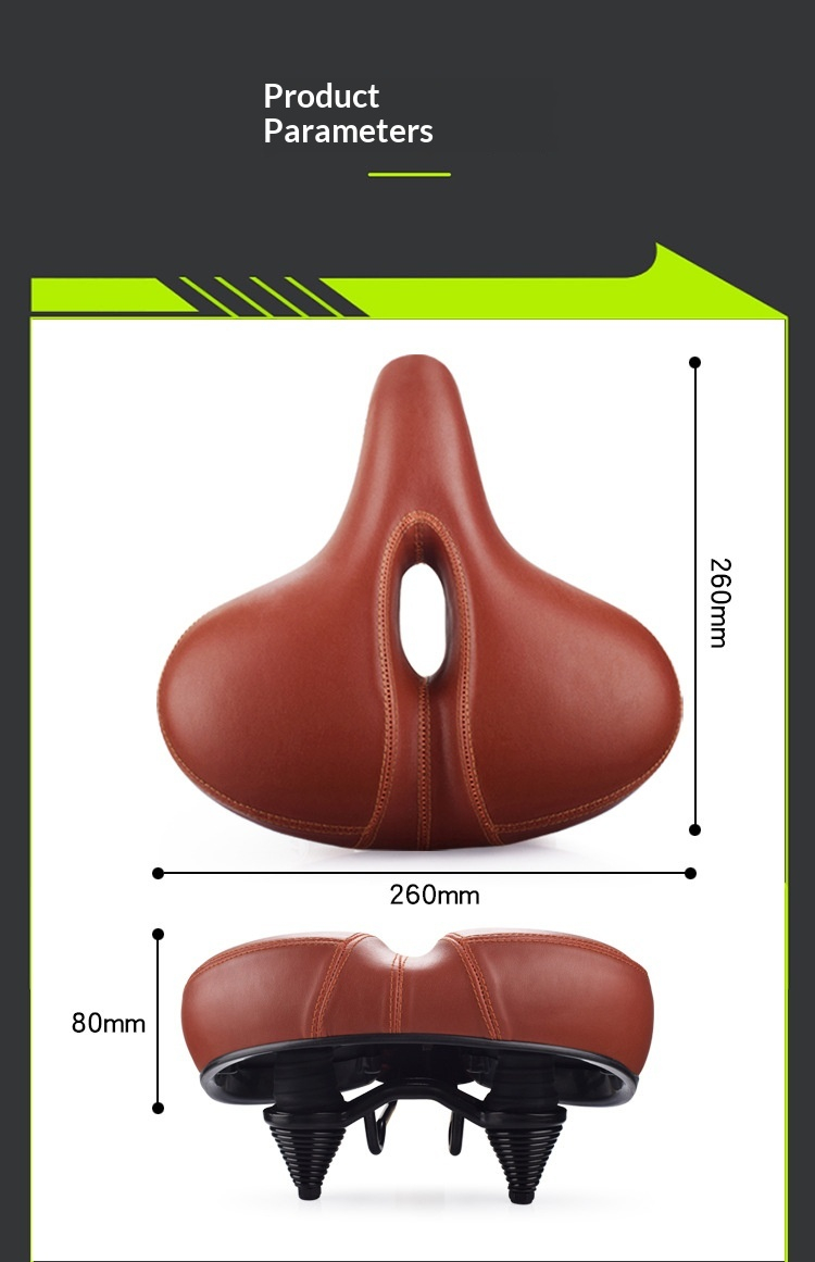 Mountain Bike Thickened Sponge Spring Shock Absorbing Saddle 4