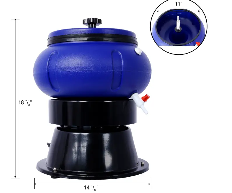 Electric 18 Lbs Vibratory Tumbler Vibratory Tumbler Bowl For Polishing Metal