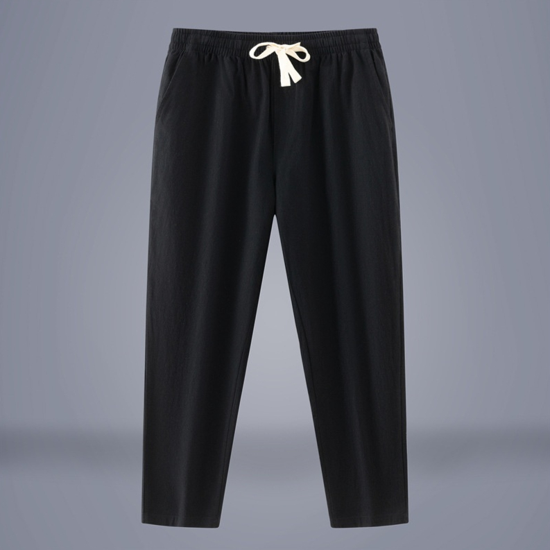 Men's Cotton-Linen Fashionable Casual Wide-Leg Pants