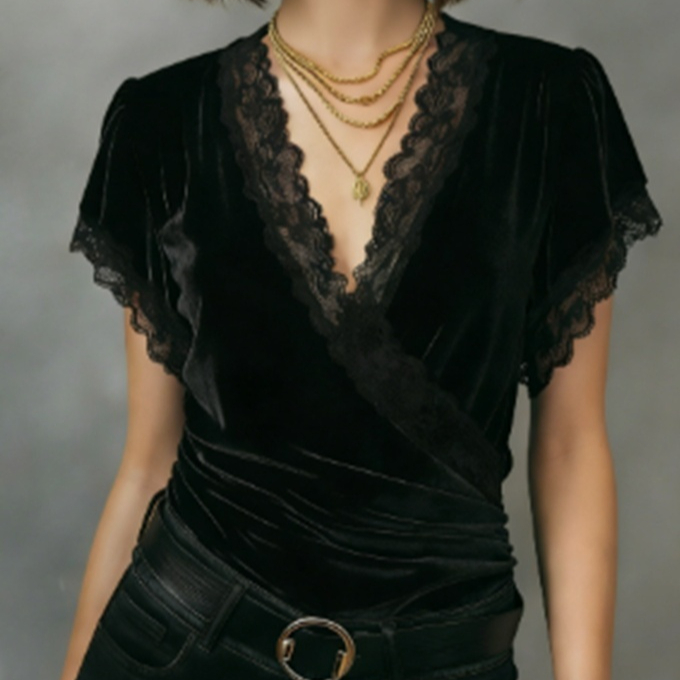 Polyester Women's Short Sleeved Shirt