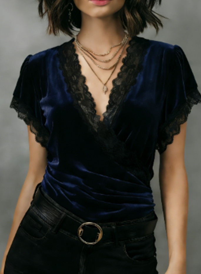 Polyester Women's Short Sleeved Shirt 3