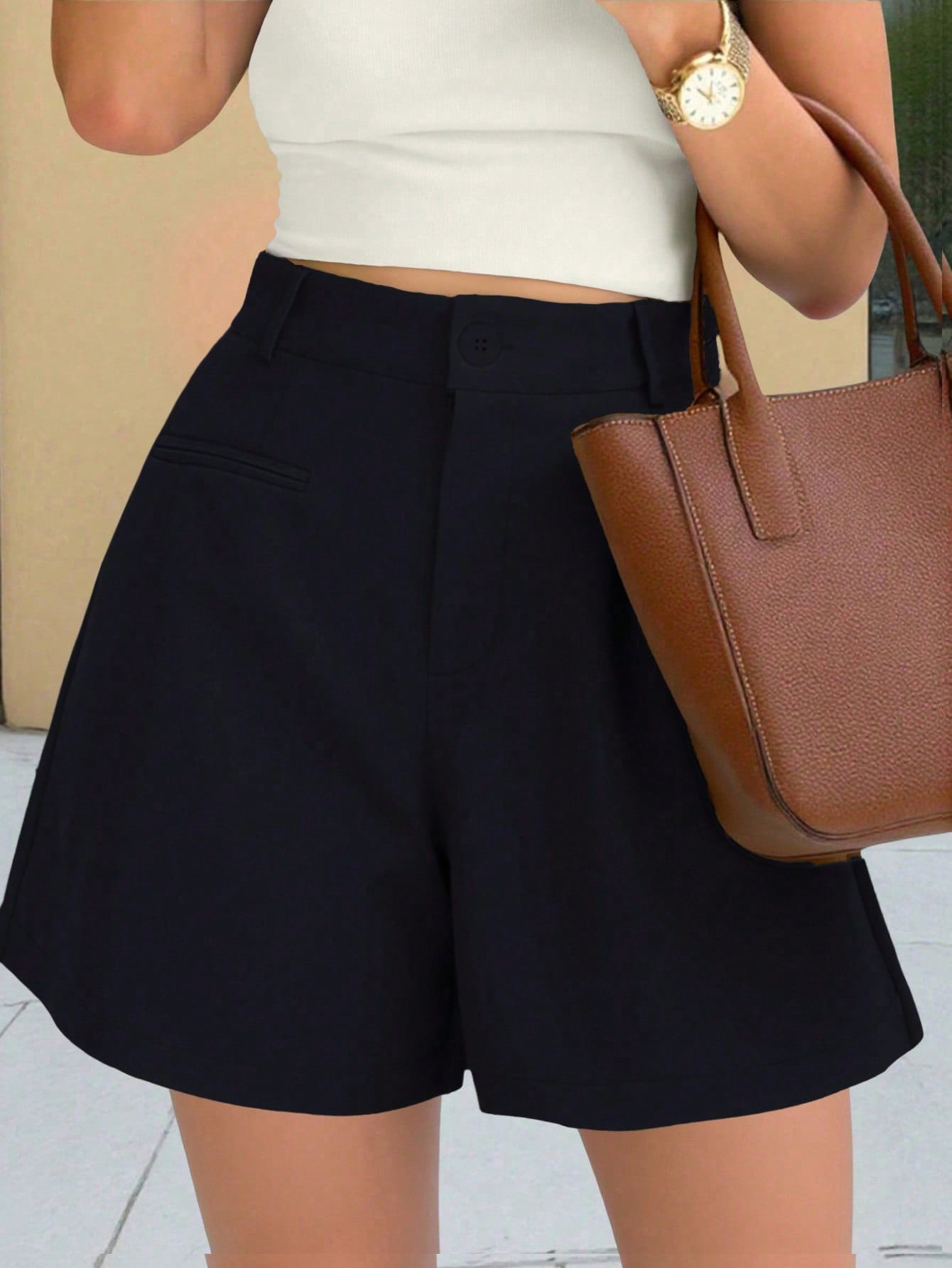 Japanese Women’s Wide Leg Five Points Workwear Pants