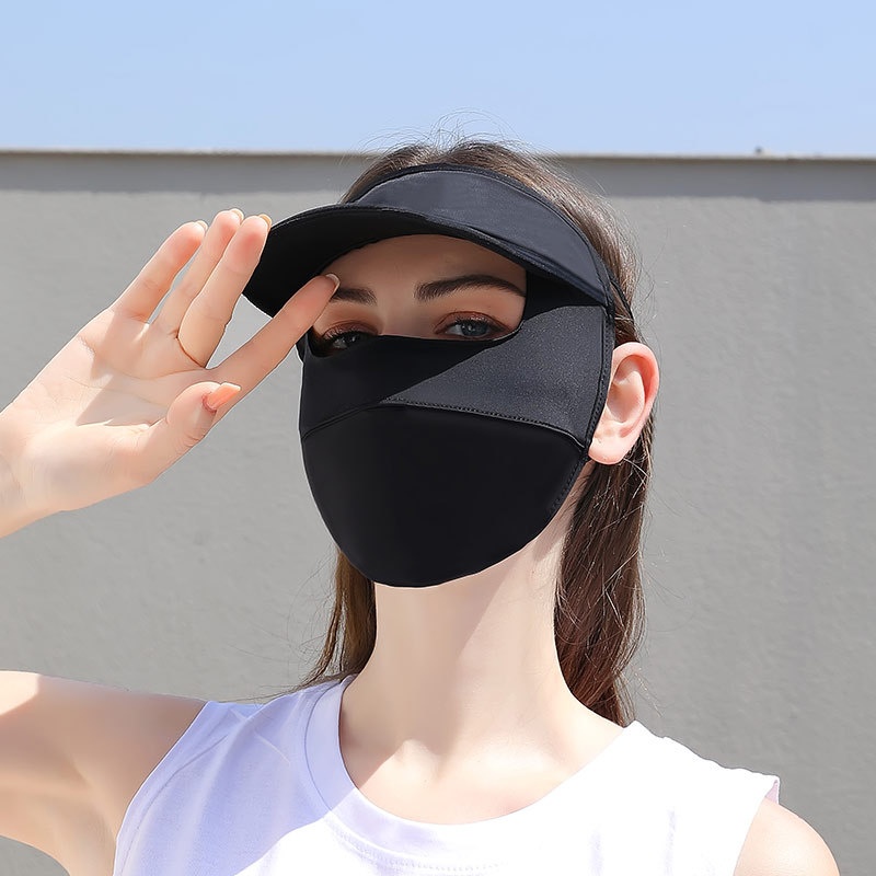 Sun-Protective Face Mask Full-Face Sun Cover With Eye-Corner Protection
