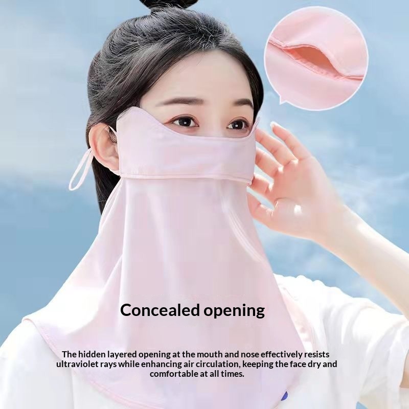 Summer Sun-protective Face Mask With Neck Coverage