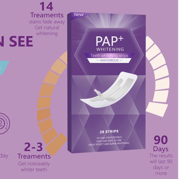 Tooth Whitening Strips For Removing Yellow Stains
