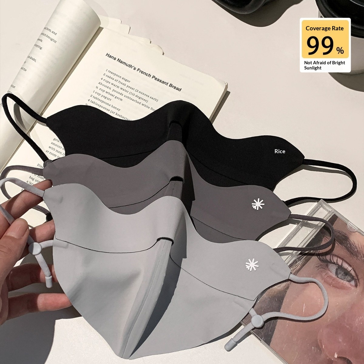 Seamless Ice Silk Eye-Care Breathable 3D Sun-Protective Mask