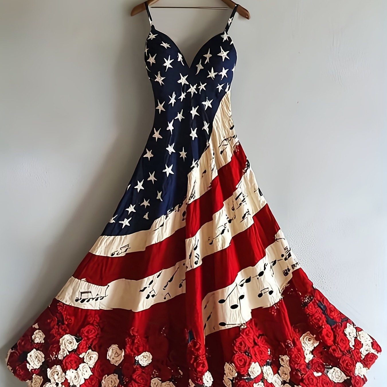 Digitally Printed Ladies Sleeveless Long Dress