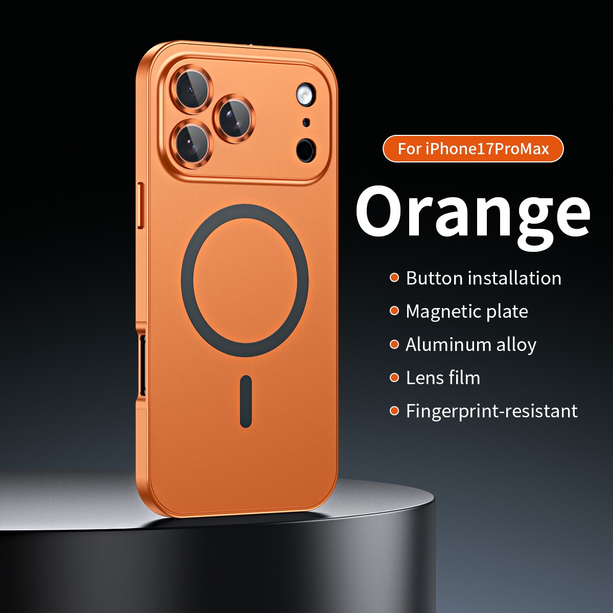 Snap-on Magnetic Phone Case With Metal Frame Drop-proof Protective Cover - Image 4