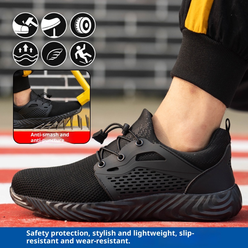 Breathable Work Shoes, Lightweight And Comfortable For Men