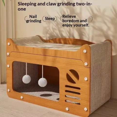Cat Scratch Board Cat Nest Integrated Wear-resistant No Dandruff