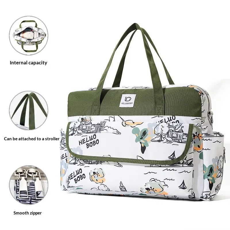 Fashionable Large-Capacity Handheld Mommy Bag