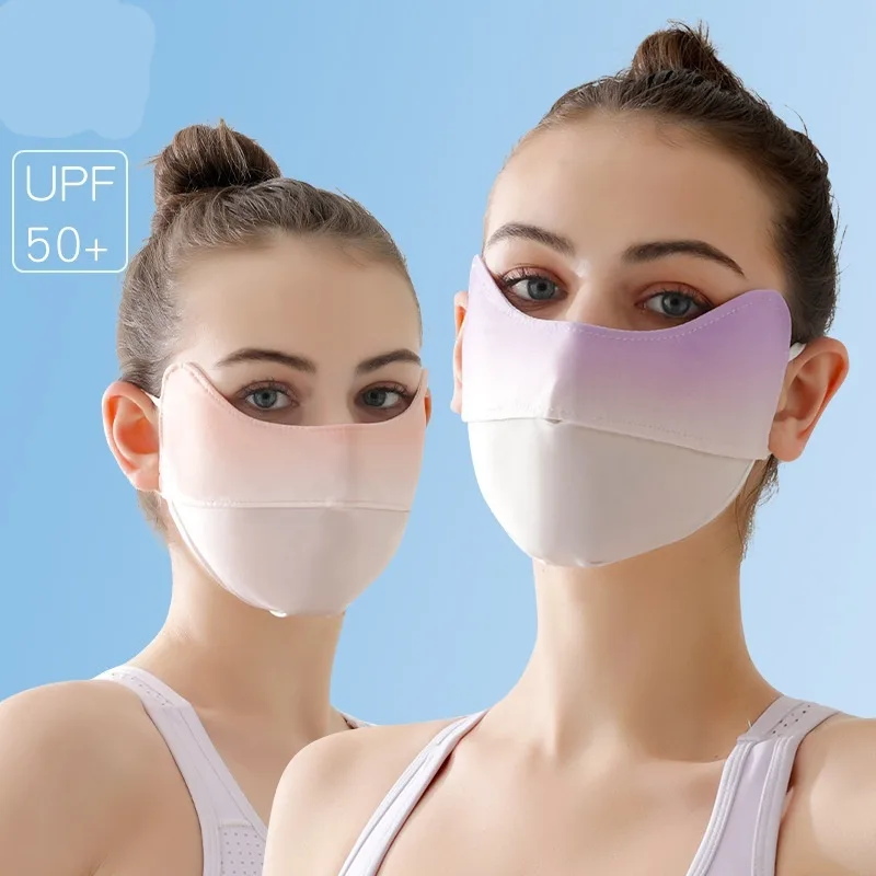 Women's Ice Silk Sun-Protective Face Mask