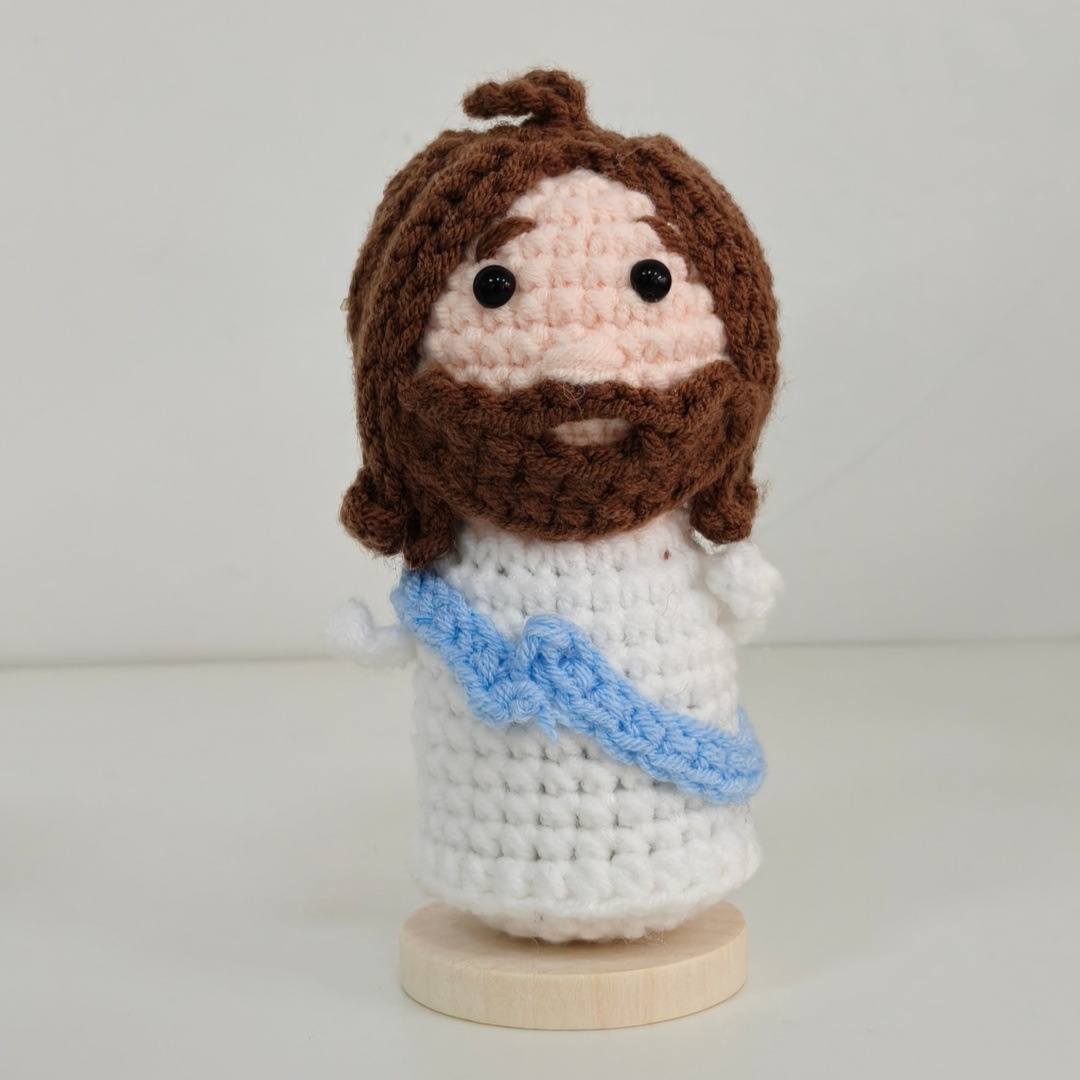 Knitted Yarn Car Hanging Portrait Doll